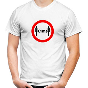 Kaos Baju Covid Jaga Jarak 