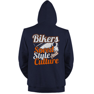 Jaket Hoodie BIKERS SPEED STYLE AND CULTURE JAKET CLUB MOTOR