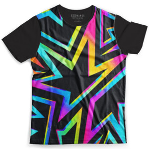 Kaos Fullprint Colored Stars Geometric