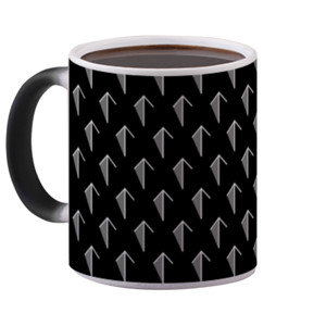Mug Bunglon Arrows going up pattern (Dark) - Magic Mug