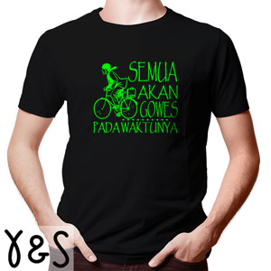 Kaos Sepeda Gowes Pada Waktunya