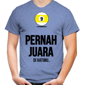 Kaos Pernah  Juara Di Hatimu - Font Black Men's