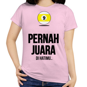 Kaos Pernah  Juara Di Hatimu - Font Black Men's