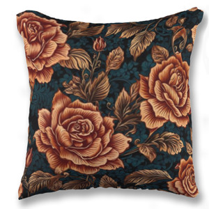 Bantal Bunga mawar batik style