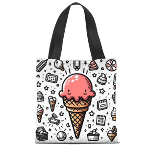 Tas Tote Fullprint Totebag Ice cream