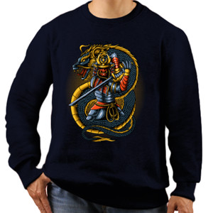 Jaket Sweater Samurai Dragon