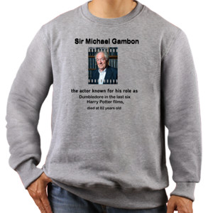 Jaket Sweater Sir Michael Gambon