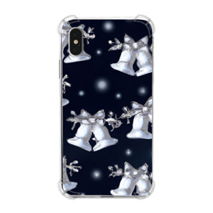 Casing HP Silver Bells Glitter Pattern