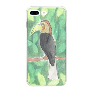 Watercolor rangkong bird Casing HP