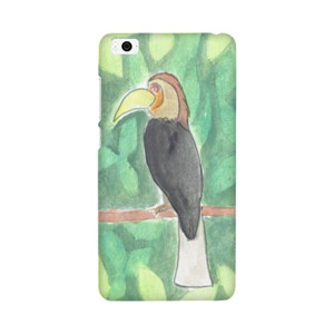 Watercolor rangkong bird Casing HP