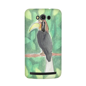 Watercolor rangkong bird Casing HP