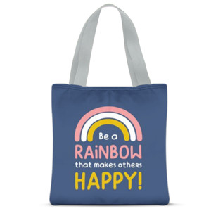 Tas Tote Fullprint Be a Rainbow