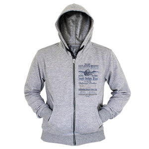 Hoodie Zipper Kaos Tailored Denim - Tough Indigo (SB7QX)