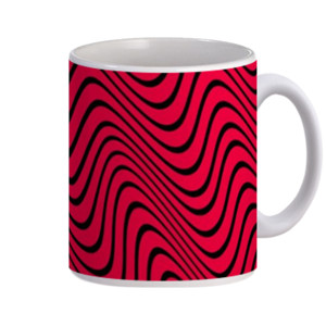 Mug Wave Red and Black