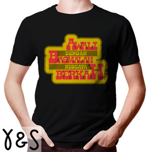 Kaos Awali dengan basmalah