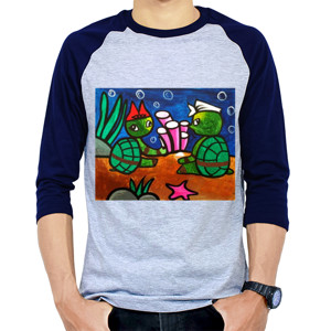 Kaos Raglan Turtles