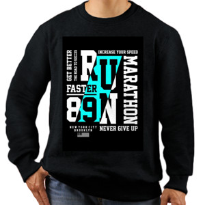 Jaket Sweater Run 89 Marathon Blue
