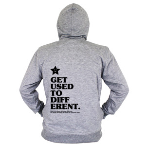 Hoodie Zipper Get Used To Different