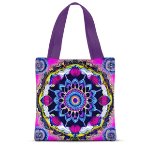 Tas Tote Fullprint Tas Tote Full Print Lukisan Colorful Mandala 7