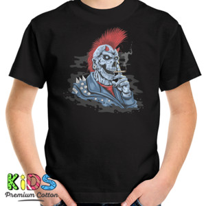 Kaos punk mohawk rambut merah