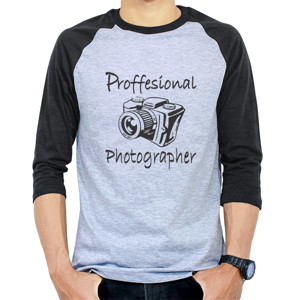 Kaos Raglan fotografer