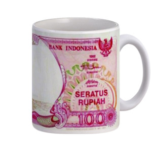 Mug Uang Kuno Pecahan Rp 100