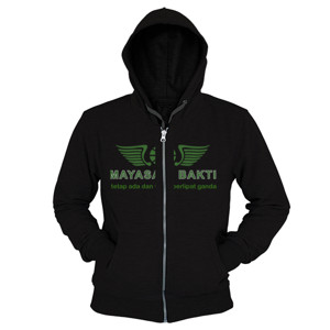 Hoodie Zipper Kaos Logo Mayasar