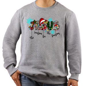 Jaket Sweater Jesus is The Reason TShirt Christmas