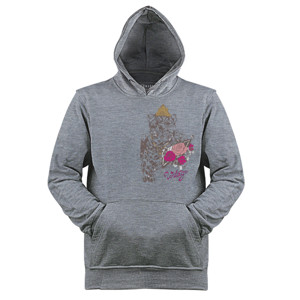 Jaket Hoodie Vintage Leopard Rose