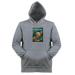 Jaket Hoodie Kaos Saturns Rings Retro Vintage Cream
