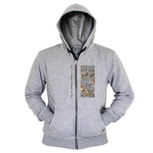 Hoodie Zipper Kaos Budaya Kopi Nusantara Premium