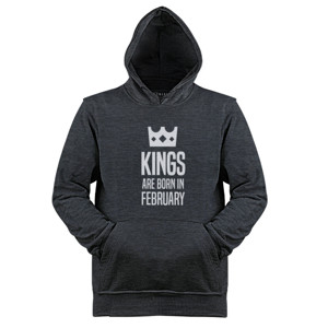Jaket Hoodie Kings Are Born in February