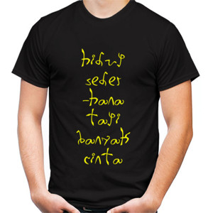 Kaos Hidup Sederhana tapi banyak Cinta - Yellow