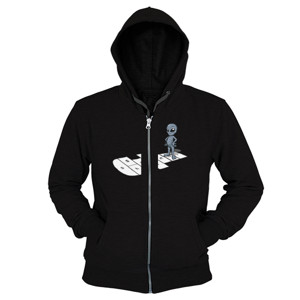Hoodie Zipper Alien Hopping Fail