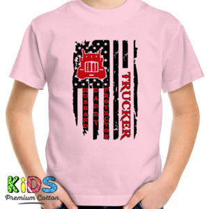 Kaos Trucker Husband Daddy Protector American Flag - 1