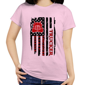 Kaos Trucker Husband Daddy Protector American Flag - 1