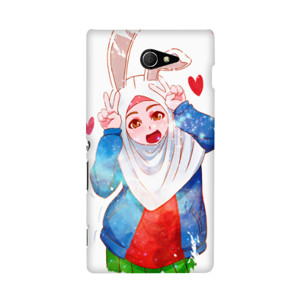 Hijab Cartoon Casing HP