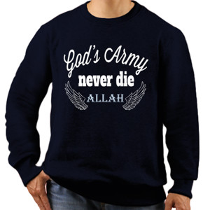 Jaket Sweater God's Army NEVER DIE