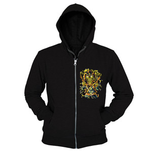 Hoodie Zipper Anerican Cowboy Skull