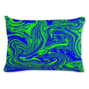 Bantal Sofa Green Blue Liquify Marble Customic47