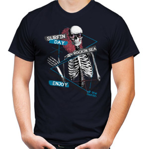 Kaos Skull Surfing