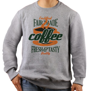 Jaket Sweater Coffee - Fresh & Tasty