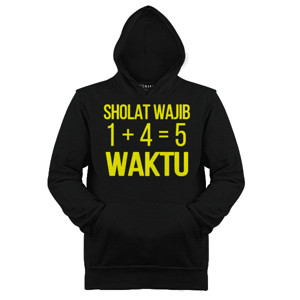 Jaket Hoodie sholat wajib 5 waktu