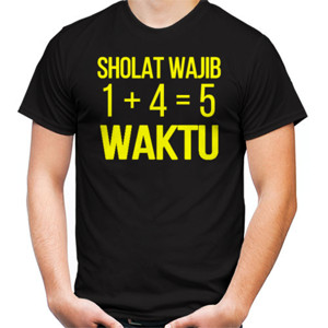 Kaos sholat wajib 5 waktu