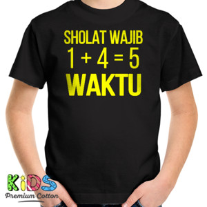 Kaos sholat wajib 5 waktu