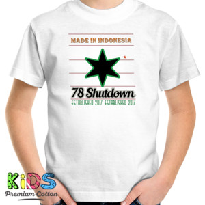 Kaos 78 SHUTDOWN MADE IN INDONESIA