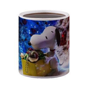 Mug Bunglon Snoopy Peanuts Christmas