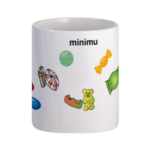 Mug cangkir permen minimu