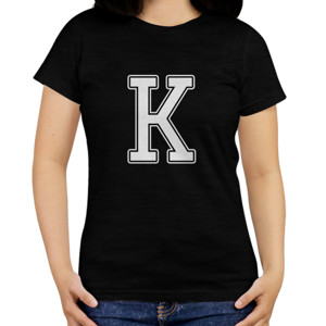 Kaos Kaos Hitam Huruf K Keren