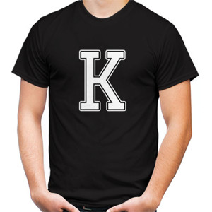 Kaos Kaos Hitam Huruf K Keren